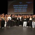 Ana Vodišek na podelitvi nagrad Plesne zveze Slovenije. Bolj kot medalje in nazive praznujemo pogum, da stopimo na oder!