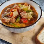 Recept: Zeljna juha z dimljenim mesom