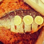 Никулденски шаран с ориз и стафиди