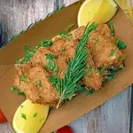 Хрупкава риба със златиста коричка без брашно