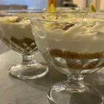 Чийзкейк с портокалови корички в чаша