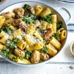 Кюфтенца от наденица със сметанов сос