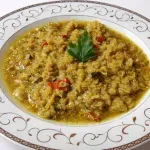 Червена леща с гъби шийтаке