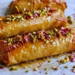 Персийска баклава със сушени кайсии, череши и шамфъстък
