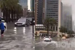 Poglejte apokaliptične prizore sredi puščave: močan dež povzročil kaos v Dubaju (FOTO in VIDEO)