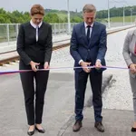 Golob in Bratuškova pri novozgrajenem predoru Pekel predala namenu železniško progo med Mariborom in Šentiljem
