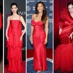 Crvena vlada 2026: Poznate dame blistaju u vatrenim haljinama