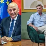 Janša in Pahor ujeta skupaj z nasmehi do ušes, kaj naklepata?