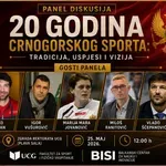 Crnogorski sportski asovi ocijeniće 20 godina našeg sporta, 25....