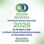 Raspisan konkurs za dodjelu "Zelene nagrade CBCG"