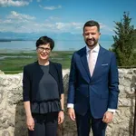 Kos specijalna gošća Milatovića na prijemu povodom Dana državnosti...