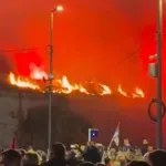 Bakljada i vatromet SNS-a izazvali požar u Nišu, režimska TV...