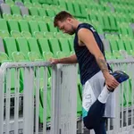 Kamera ujela Luko ob blamaži soigralcev proti Litvi, reakcija pove vse