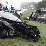 Huda prometna nesreča: Življenje voznice ogroženo