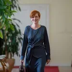 Ministrica Asta Vrečko pokazala moža in hčerko