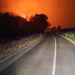 Noč groze na Korčuli: Požarna fronta dolga več kot tri kilometre