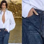 Ne, ove Valentino farmerke nisu napravljene od džinsa. Uveličana fotka otkriva pravo modno umeće