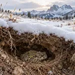 Yosemitska krastača pozimi skriva nevarnost v brlogu